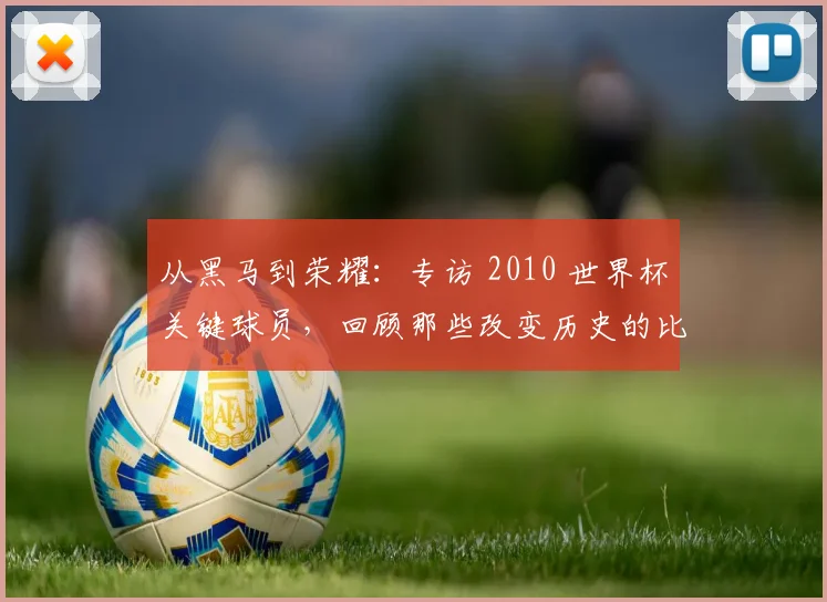 从黑马到荣耀：专访 2010 世界杯关键球员，回顾那些改变历史的比赛结果
